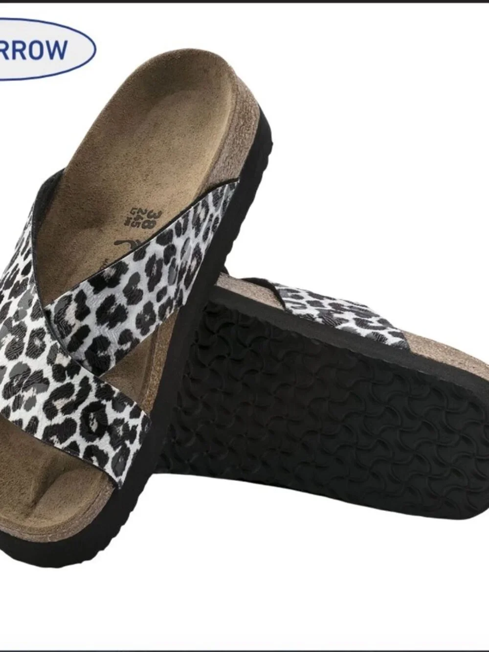 Birkenstock Papillio Daytona Leopard Print Platform Sandals Narrow EU39 US8-8.5